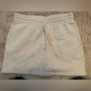 TNA Light Gray Drawstring Sweatskirt